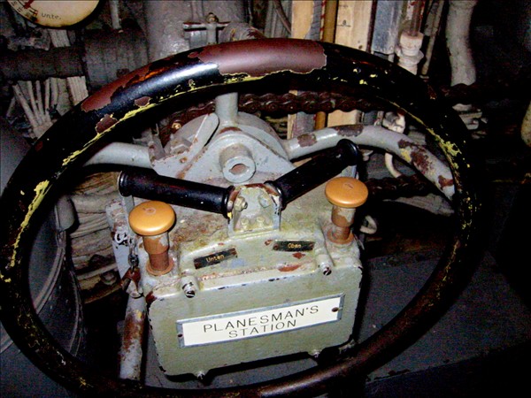 Steering Wheel on the U-505 submarine.