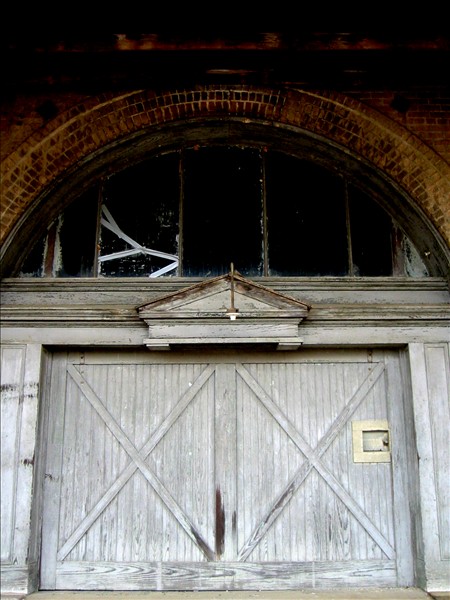 An old warehouse door in Texarkana, AR. Shot with my Canon S200.