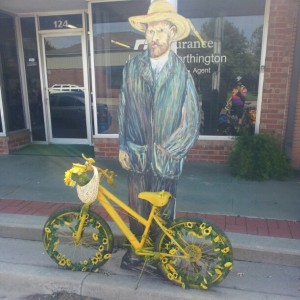 Van Gogh has a bike. Van Gogh has a bike.