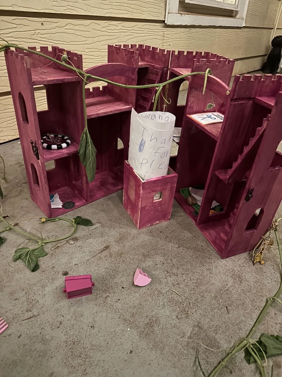 Picture of my daughter's fairy house.