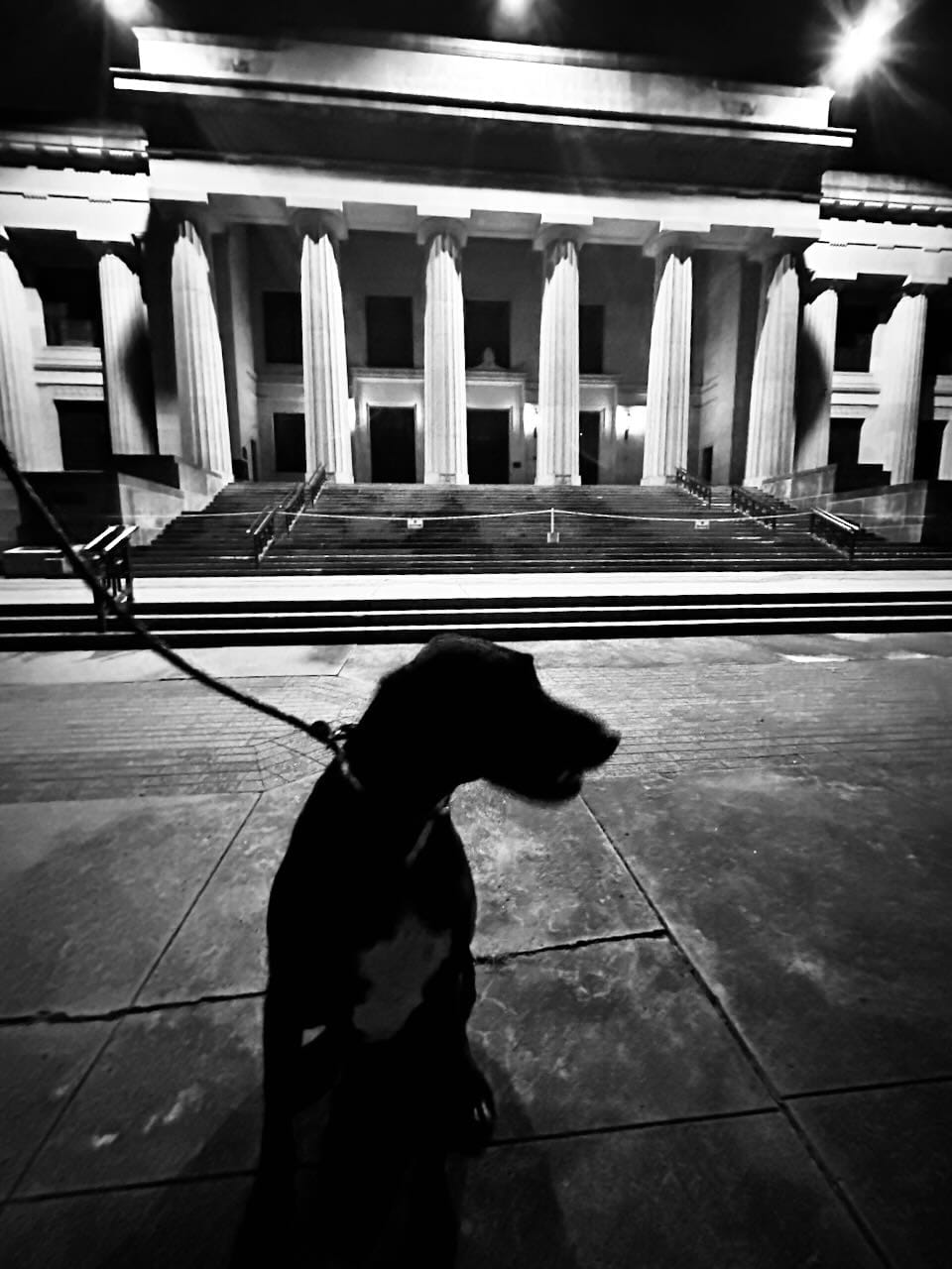 Heidi in front of the Scottish Rite Temple.
